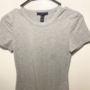Grey Forever 21 Body Suit